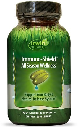 Immuno-Shield, All Season Wellness, 100 Liquid Soft-Gels by Irwin Naturals, 健康，感冒和病毒，免疫系統 HK 香港