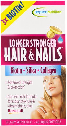 Longer Stronger Hair & Nails, 60 Liquid Soft-Gels by Irwin Naturals, 健康，女性，皮膚，頭髮補充劑，指甲補充劑，皮膚補充劑 HK 香港