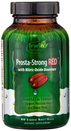 Prosta-Strong RED, 80 Liquid Soft-Gels by Irwin Naturals, 健康，男人，前列腺 HK 香港