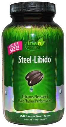 Steel-Libido, 150 Liquid Soft-Gels by Irwin Naturals, 健康，男人，ashwagandha男人 HK 香港