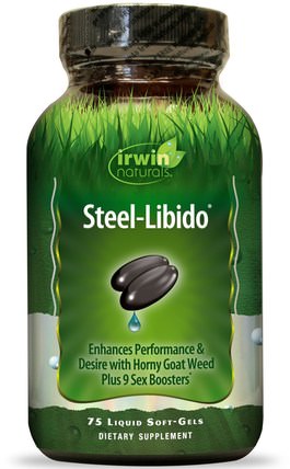 Steel Libido, 75 Liquid Soft-Gels by Irwin Naturals, 健康，男人，ashwagandha男人 HK 香港
