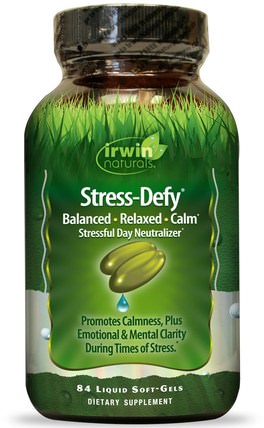 Stress-Defy, 84 Liquid Soft-Gels by Irwin Naturals, 健康，抗壓力 HK 香港