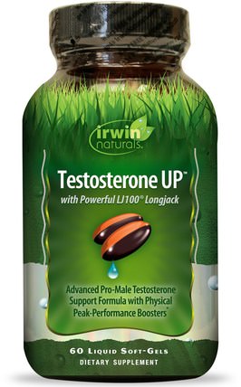 Testosterone UP, 60 Liquid Soft-Gels by Irwin Naturals, 健康，男人，睾丸激素 HK 香港