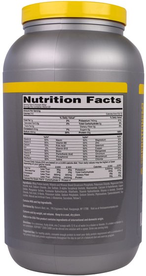 健康 - Natures Best, IsoPure, Protein Powder, Zero Carb, Banana Cream, 3 lbs (1.36 kg)