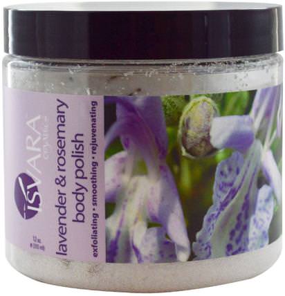 Body Polish, Lavender & Rosemary, 12 oz (355 ml) by Isvara Organics, 洗澡，美容，浴鹽 HK 香港