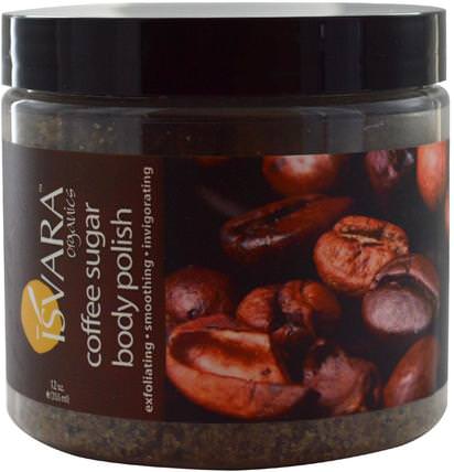 Coffee Sugar Body Polish, 12 oz (355 ml) by Isvara Organics, 洗澡，美容，身體磨砂 HK 香港