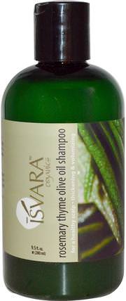 Shampoo, Rosemary Thyme Olive Oil, 9.5 fl oz (280 ml) by Isvara Organics, 洗澡，美容，頭髮，頭皮，洗髮水，護髮素 HK 香港