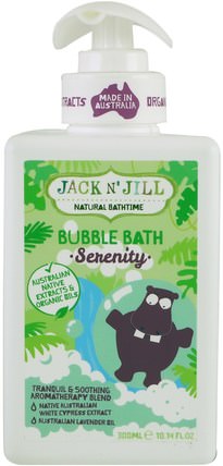 Natural Bathtime, Bubble Bath, Serenity, 10.14 fl. oz (300 ml) by Jack n Jill, 洗澡，美女 HK 香港