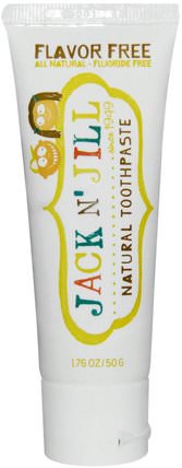 Natural Toothpaste, Flavor Free, 1.76 oz (50 g) by Jack n Jill, 洗澡，美容，牙膏，兒童和嬰兒牙膏 HK 香港