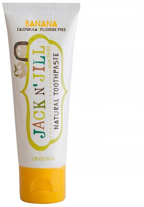 Natural Toothpaste, With Certified Organic Banana, 1.76 oz (50 g) by Jack n Jill, 洗澡，美容，牙膏，兒童和嬰兒牙膏 HK 香港