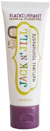Natural Toothpaste, with Certified Organic Blackcurrant, 1.76 oz (50 g) by Jack n Jill, 洗澡，美容，牙膏，兒童和嬰兒牙膏，口腔牙科護理，牙刷 HK 香港
