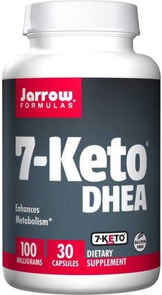 7-Keto DHEA, 100 mg, 30 Capsules by Jarrow Formulas, 補充劑，7-keto，dhea HK 香港