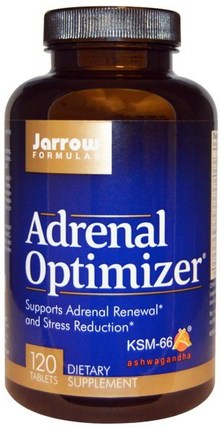 Adrenal Optimizer, 120 Tablets by Jarrow Formulas, 補充劑，腎上腺支持 HK 香港