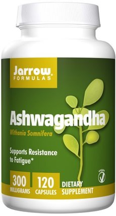 Ashwagandha, 300 mg, 120 Veggie Caps by Jarrow Formulas, 補充劑，adaptogen HK 香港