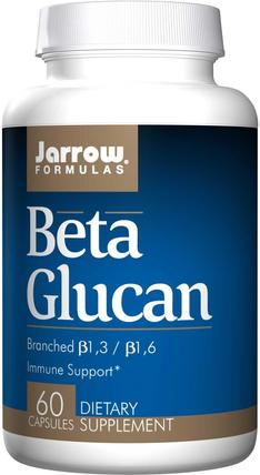 Beta Glucan, Immune Support, 60 Capsules by Jarrow Formulas, 補充劑，β-葡聚醣，酶 HK 香港