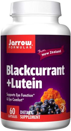 Blackcurrant + Lutein, 60 Veggie Caps by Jarrow Formulas, 補充劑，efa omega 3 6 9（epa dha），黑醋栗，健康，眼部護理，視力保健，視力 HK 香港