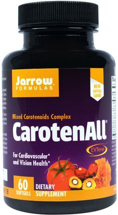 CarotenALL, Mixed Carotenoids Complex, 60 Softgels by Jarrow Formulas, 維生素，維生素a，β胡蘿蔔素，補充劑，類胡蘿蔔素 HK 香港