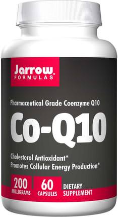Co-Q10, 200 mg, 60 Capsules by Jarrow Formulas, 補充劑，輔酶q10，coq10 200毫克 HK 香港