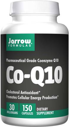 Co-Q10, 30 mg, 150 Capsules by Jarrow Formulas, 補充劑，輔酶q10 HK 香港