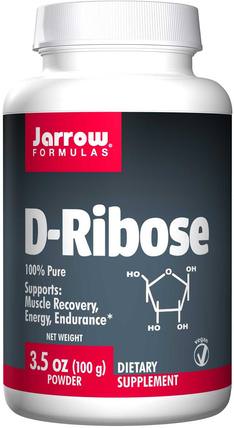 D-Ribose, Powder, 3.5 oz (100 g) by Jarrow Formulas, 運動，核糖，能量 HK 香港