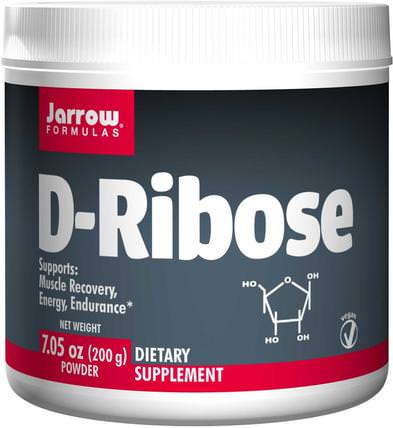 D-Ribose, Powder, 7.05 oz (200 g) by Jarrow Formulas, 運動，核糖，能量 HK 香港