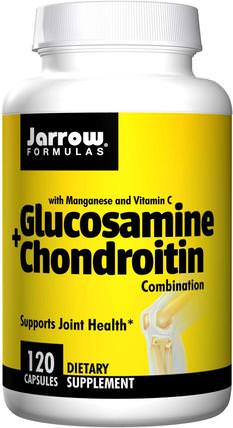 Glucosamine + Chondroitin Combination, 120 Capsules by Jarrow Formulas, 補充劑，氨基葡萄糖 HK 香港