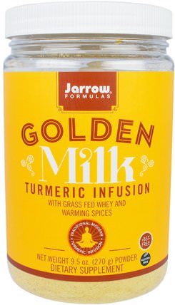 Golden Milk, Turmeric Infusion, 9.5 oz (270 g) by Jarrow Formulas, 補充劑，抗氧化劑，薑黃素，薑黃 HK 香港