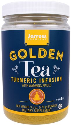 Golden Tea, Turmeric Infusion, 9.5 oz (270 g) by Jarrow Formulas, 補充劑，抗氧化劑，薑黃素，薑黃 HK 香港
