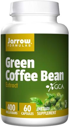 Green Coffee Bean Extract, 400 mg, 60 Veggie Caps by Jarrow Formulas, 補充劑，抗氧化劑，綠咖啡豆提取物 HK 香港