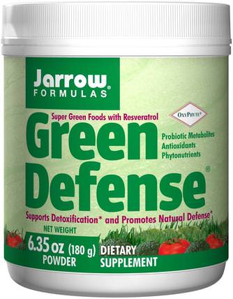 Green Defense, Powder, 6.35 oz (180 g) by Jarrow Formulas, 補品，超級食品，綠色蔬菜 HK 香港