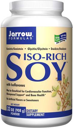 Iso-Rich Soy, Powder, 32 oz (908 g) by Jarrow Formulas, 補充劑，豆製品，大豆蛋白，大豆染料木黃酮 HK 香港