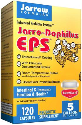 Jarro-Dophilus EPS, 5 Billion, 120 Veggie Caps by Jarrow Formulas, 補充劑，益生菌，嗜酸乳桿菌 HK 香港