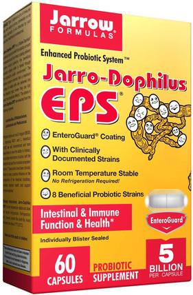 Jarro-Dophilus EPS, 5 Billion, 60 Veggie Caps by Jarrow Formulas, 補充劑，益生菌，穩定的益生菌 HK 香港