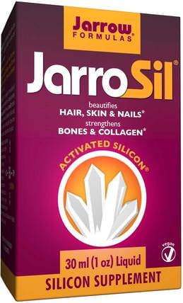 JarroSil, Activated Silicon, Liquid, 1 oz (30 ml) by Jarrow Formulas, 補充劑，礦物質，二氧化矽（矽） HK 香港