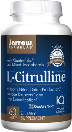 L-Citrulline, 60 Tablets by Jarrow Formulas, 補充劑，氨基酸，瓜氨酸 HK 香港