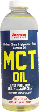 MCT Oil, 20 fl oz (591 ml) by Jarrow Formulas, 健康，能源，mct油，食品，酮友好 HK 香港