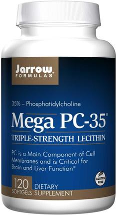 Mega PC-35, 120 Softgels by Jarrow Formulas, 維生素，膽鹼，磷脂酰膽鹼 HK 香港