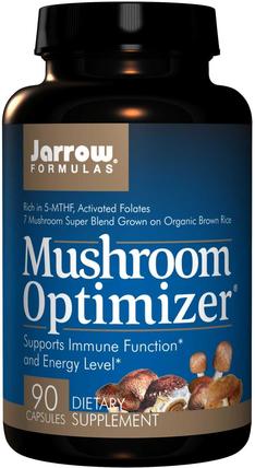 Mushroom Optimizer, 90 Capsules by Jarrow Formulas, 補充劑，藥用蘑菇，蘑菇膠囊 HK 香港