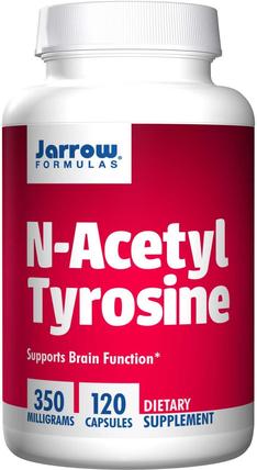 N-Acetyl Tyrosine, 350 mg, 120 Capsules by Jarrow Formulas, 補充劑，氨基酸，酪氨酸 HK 香港