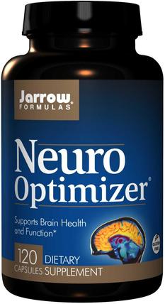 Neuro Optimizer, 120 Capsules by Jarrow Formulas, 維生素，膽鹼，cdp膽鹼（citi coline），cognizin胞磷膽鹼，補充劑，磷脂酰絲氨酸 HK 香港