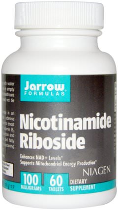 Nicotinamide Riboside, 100 mg, 60 Tablets by Jarrow Formulas, 補充劑，煙酰胺核苷，能量 HK 香港