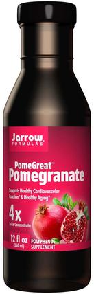 PomeGreat, Pomegranate, 12 fl oz (360 ml) by Jarrow Formulas, 補充劑，抗氧化劑，石榴汁提取物，食品，咖啡茶和飲料，果汁 HK 香港