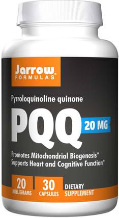 PQQ (Pyrroloquinoline Quinone), 20 mg, 30 Capsules by Jarrow Formulas, 補充劑，抗氧化劑，pqq（biopqq），抗衰老 HK 香港