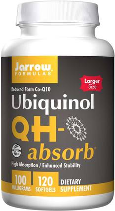 Ubiquinol, QH-Absorb, 100 mg, 120 Softgels by Jarrow Formulas, 健康 HK 香港