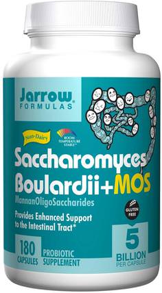 Saccharomyces Boulardii + MOS, 5 Billion, 180 Capsules by Jarrow Formulas, 補充劑，益生菌，穩定的益生菌，布拉氏酵母菌（Saccharomyces boulardii） HK 香港