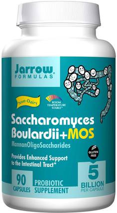 Saccharomyces Boulardii + MOS, 5 Billion, 90 Veggie Caps by Jarrow Formulas, 補充劑，益生菌，穩定的益生菌，布拉氏酵母菌（Saccharomyces boulardii） HK 香港