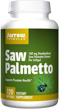 Saw Palmetto, 160 mg 120 Softgels by Jarrow Formulas, 健康，男人，草藥，草藥 HK 香港