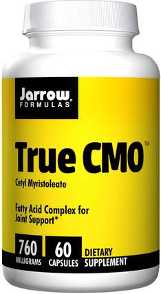True CMO, 760 mg, 60 Capsules by Jarrow Formulas, 補充劑，cmo十六烷基肉荳蔻酸酯 HK 香港