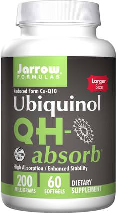 Ubiquinol, QH-Absorb, 200 mg, 60 Softgels by Jarrow Formulas, 補充劑，抗氧化劑，泛醇qh HK 香港