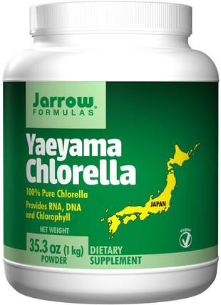 Yaeyama Chlorella, Powder, 35.3 oz (1 kg) by Jarrow Formulas, 補品，超級食品，小球藻yaeyama HK 香港